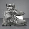 Herren Herbst Camouflage High Top Stiefel Outdoor Arbeitsstiefel Luxusmarken Freizeitsneaker Britischer Stil Dicksohlige Schuhe Wüstenstiefel