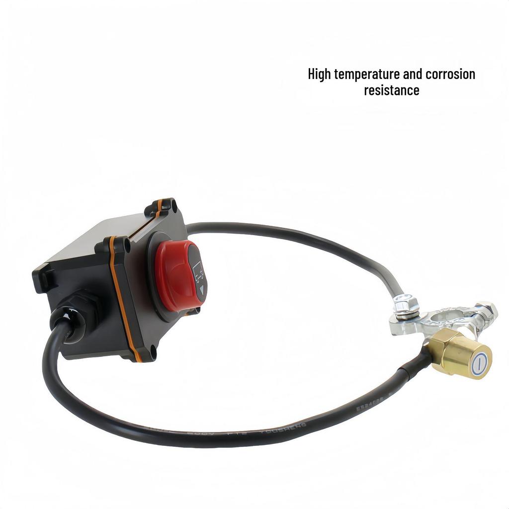 100A Waterproof Rotary Battery Disconnect Switch for 12-24V Car/Yacht