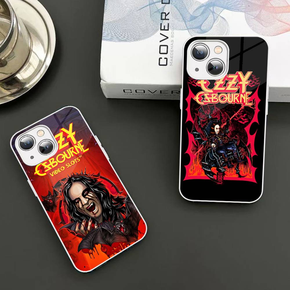 Retro Band O-Ozzy O-osbourne Fashion Tempered Glass For Iphone 14 13 12 11 Pro Mini XS MAX 14Plus X XS XR Cover