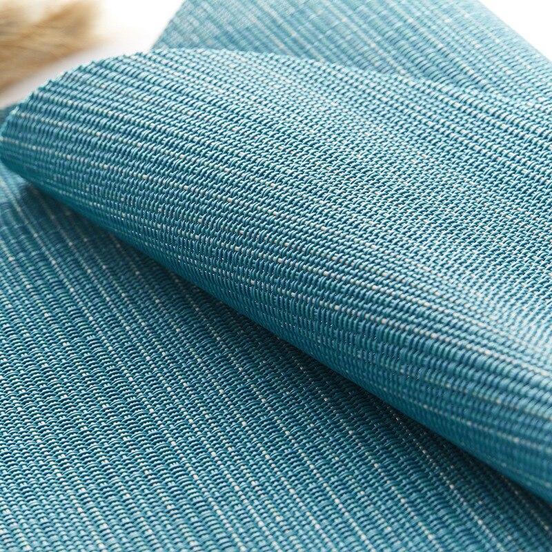 4Pcs Non-Slip Round PVC Placemats Heat Insulation Mat Western Nordic Style Dinner Mats Table Mat for Home Hotel Restaurant Decor