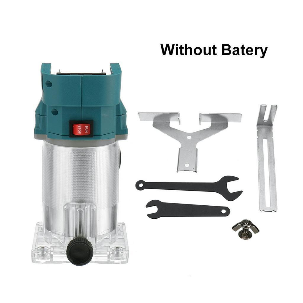 88V Cordless Electric Trimmer Woodworking Engraving Slotting Trimming Milling Machine Wood Router with 1/2 Battery 850W
