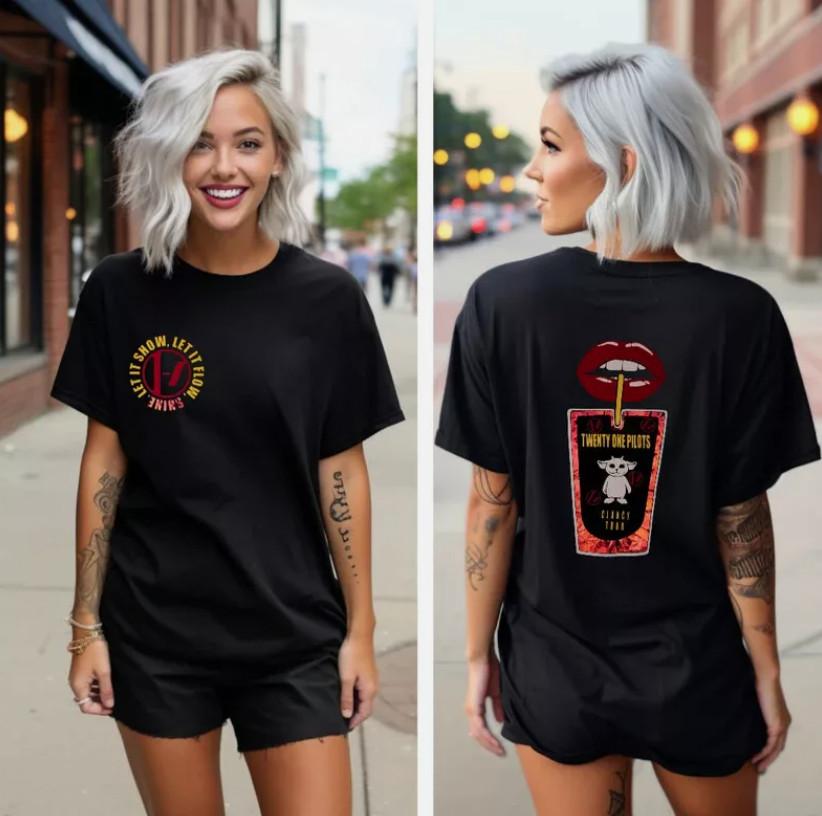 Hot Twenty One Pilots Tour Concert T-shirt XXXXL