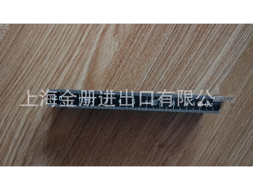 Cross-Border 1-Meter ABS Black Folding Ruler with 10 Folds