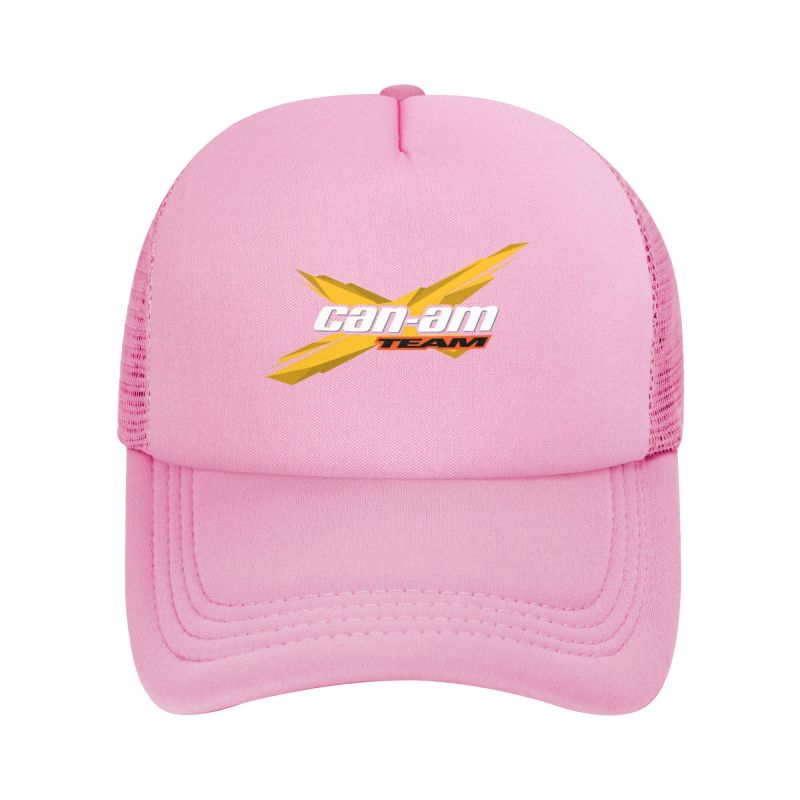 Custom BRP Can Am Logo Print Mesh Net Caps Unisex Women Adjustable Mesh Baseball Cap Summer Daily Sun Visor Hats Trucker Cap