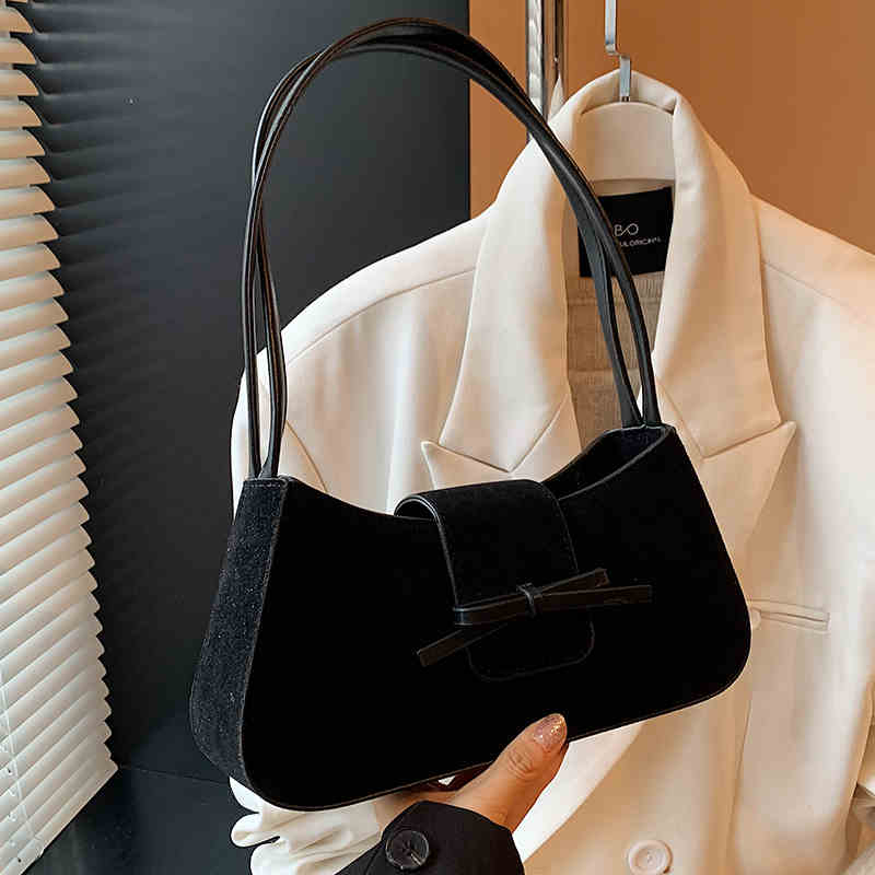 Сумка подмышкой из нубуковой кожи в стиле ретро для женщин — фото 6