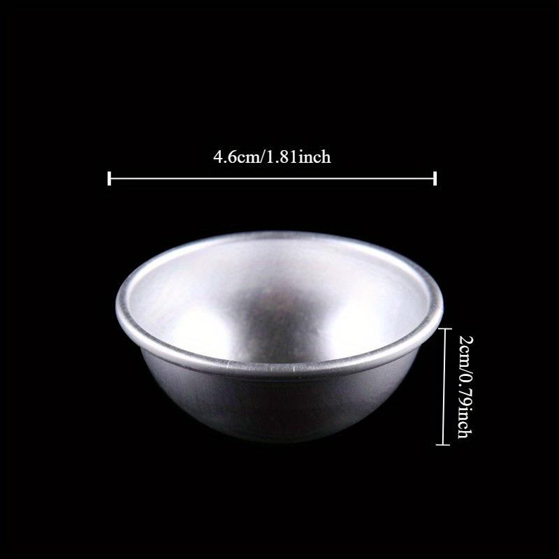 Three Pairs/set Large Stainless Steel Round Bath Bomb Molds for Creating Fizzy Bombs At Home - Perfect for DIY Spa and Bath Products