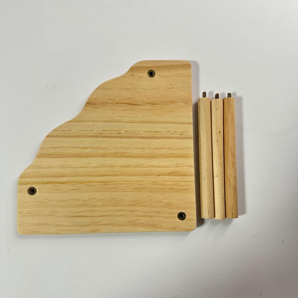 Wooden Hamster Platform Funny Mini Wood Table Playset Small Pets Playing Stand  For Chinchilla