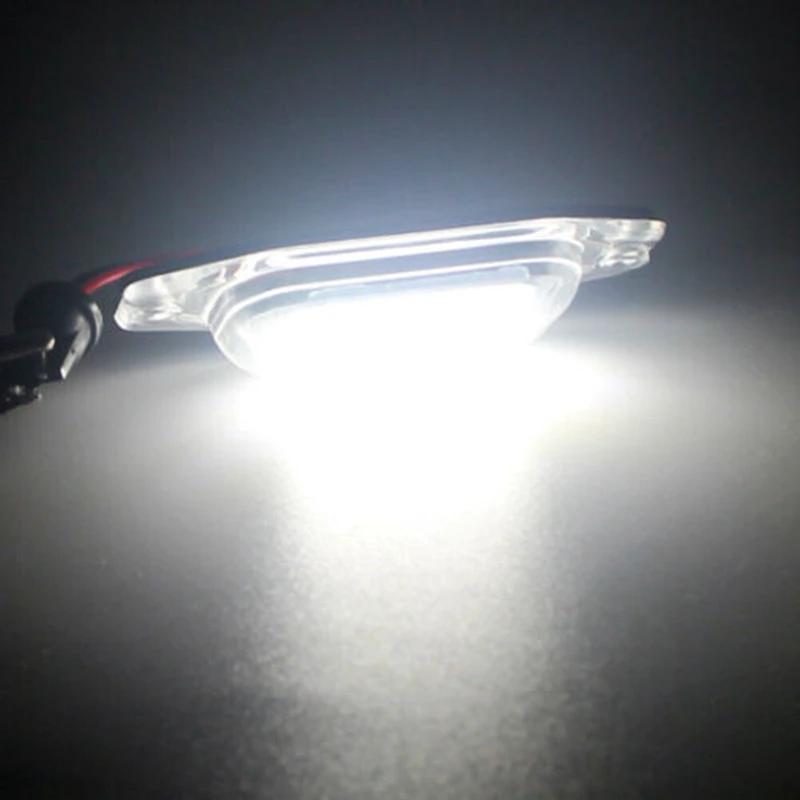 2Pcs Car White 18 LED Number License Plate Lights Lamps Error Free 12V For Toyota J80 Land Cruiser Prado For Lexus Lx450