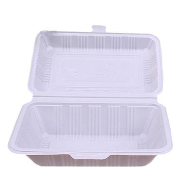 Miaojie 450ML Degradable White Disposable Takeaway Food Containers - 240 Count