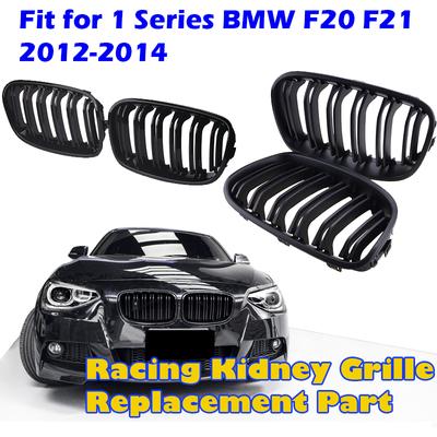 Rhyming Racing Kidney Grille Double Slat Sport Grill For BMW Pre-LCI F20 F21 1 Series 2012-2014,Car Accessories Replacement
