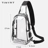 PVC Transparent Waterproof Chest Bag with USB Charging