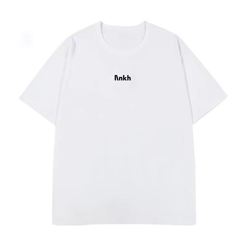 

2025 Новая японская футболка с круглым вырезом, повседневная Baidu с логотипом в виде буквы с коротким рукавом, мужская и женская, свободная и удобная 4XL