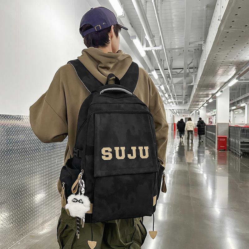 School bag female simple high school college student backpack large capacity women's bag water-proof travel backpack