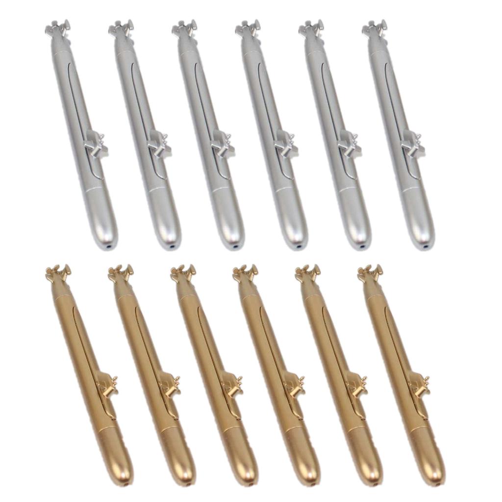 12x Ballpoint Pen Smooth Writing Pen Submarine Ballpoint Pen Black Ink Signature Pen Office School Classroom Supplies