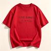 Pure Cotton Unisex White Tshirt I Love Bunnies Cute Face Text Print Oneck Loose Short Sleeve Kawaii Casual Daily Tee