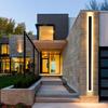 Modern Minimalist Outdoor Waterproof Linear LED Wall Lamp for Villa, Courtyard, Hotel, or Corridor