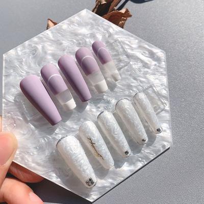 Nail Color Plate Shell Pattern Displaying Non-Fading Natural Palette Display Plate Mixing Tool