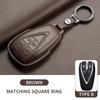Leather Car Key Case Cover Holder Keychain Shell for Changan CS35 Plus CS55 Plus CS75 Plus Eado UNI T UNI K Oushang X5 X7 EV