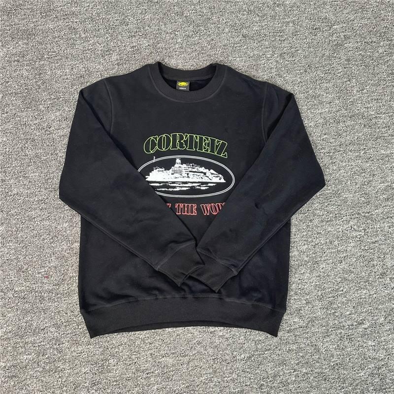Corteiz Alcatraz Print Oversized Streetwear Hoodless