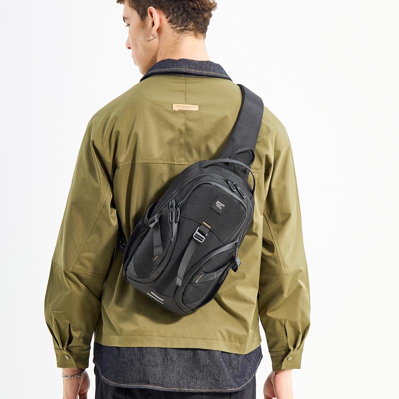 New Fashion Men's Chest Bag Multifunction Outdoor Climbing Riding Bag Pack Male Fanny Pack Causal Phone Bag Student Shoulder Bag