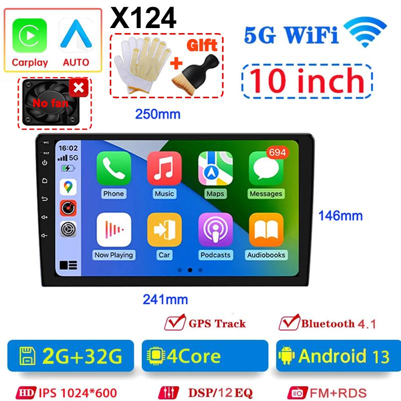 Universal Android 13  2Din Car Radio 7"/9"/10"Autoradio 64G GPS BT Car Audio Carpaly Multimedia Player For Hyundai Nissan Toyota