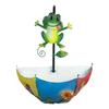 Creative Umbrella Shape Wall Planter For Garden Balcony Porch With Animal Ornament Iron Hanging Flower Pot Outdoor Indoor Decoration