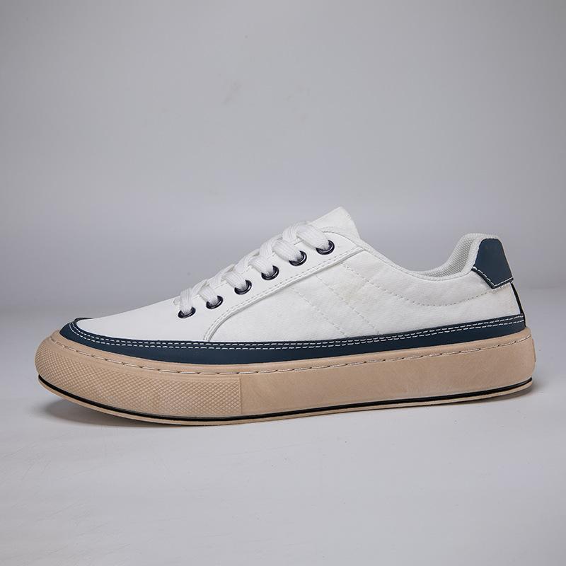 

Модные мужские парусиновые кроссовки Тренд Ледяной шелк Повседневная обувь для мужчин Летняя дышащая обувь Удобная вулканизированная обувь Обувь для отдыха и прогулок 39 синий