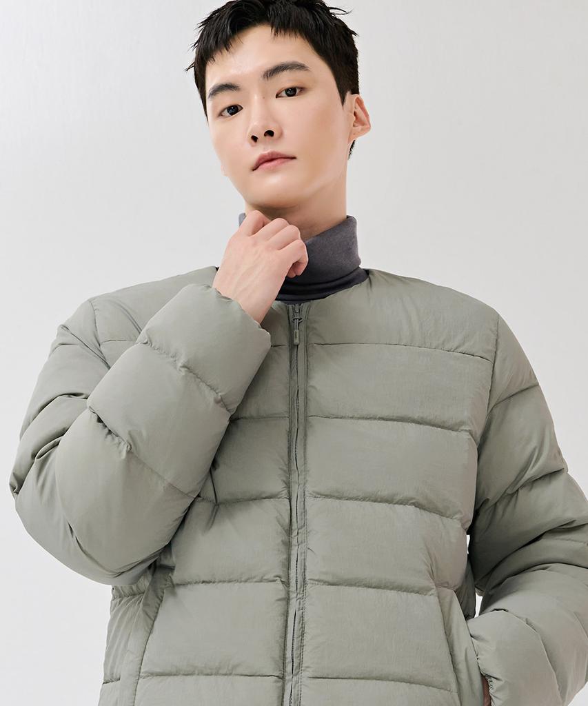 Chasecult Unisex U-Neck Lightweight Padded Jumper-Dfzu4701C0V