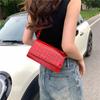 New crocodile pattern candy color square bag 2025 summer foreign style new small bag fashion portable shoulder messenger bag