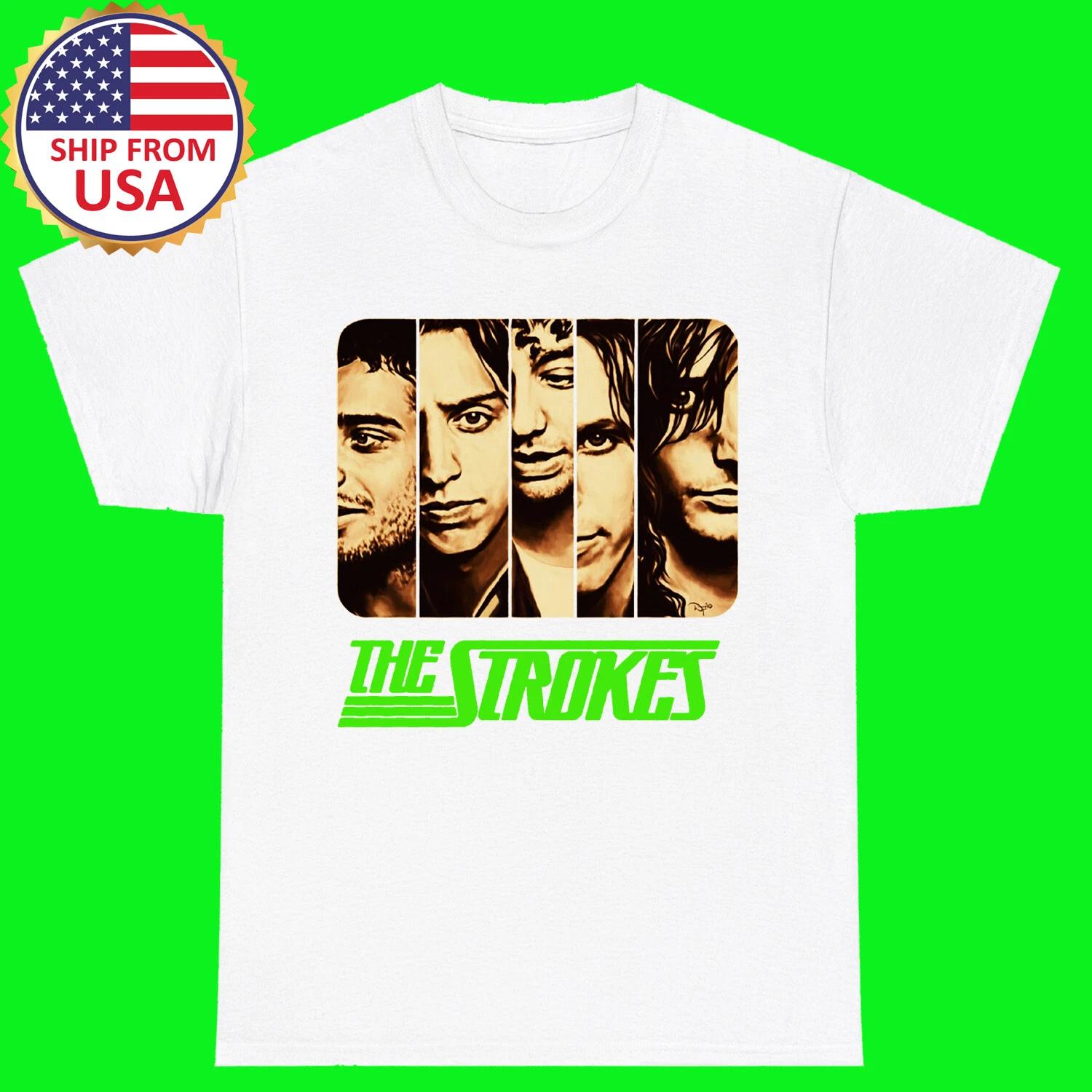 The Strokes Personels White T-Shirt Tee Top Unisex XL