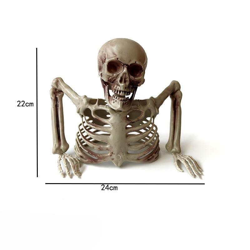 Hororový půltělový kostlivec Ozdoba Halloween Pohřbená lebka Kosti Dekor Hřbitovní Rekvizita Stolní Venkovní Párty Dekorace Potřeby 2027