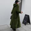 Winter New Casual Temperament Loose Imitation Rex Rabbit Fur Jacket Women's Hooded Long Coat Trendy