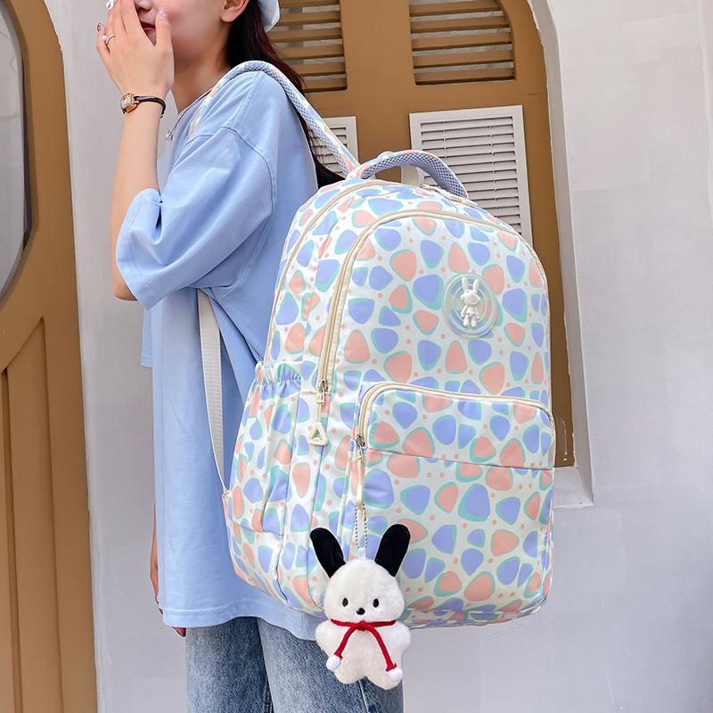 Student School Bag Print Large Capacity Backpack for Women