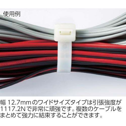 TRUSCO Cable tie width 4.8mm x 300mm maximum bundling 85 standard type