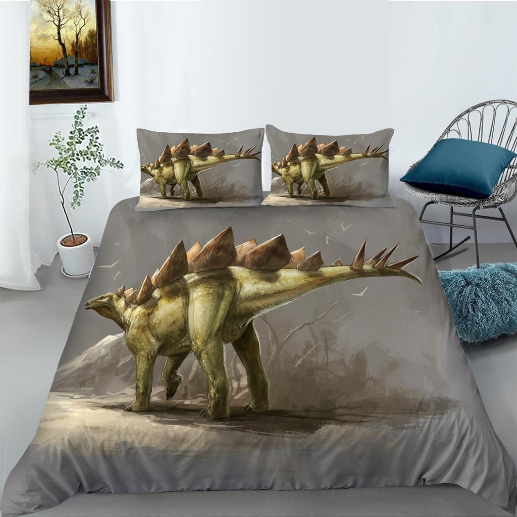 Dinosaur 3D Digital Printed Bedding Two-Piece Set Polyester