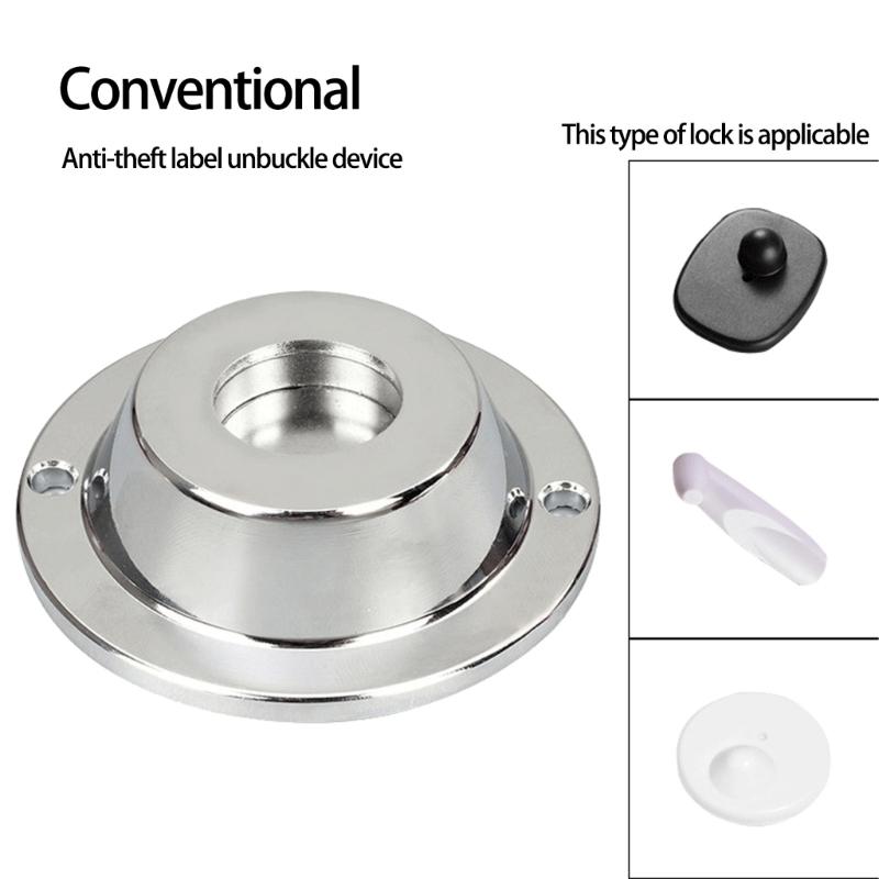 Professional Magnetic Security Label Removers Tool for Retailer Consumer Electronics Aluminum Fastener Detacher Unlocker