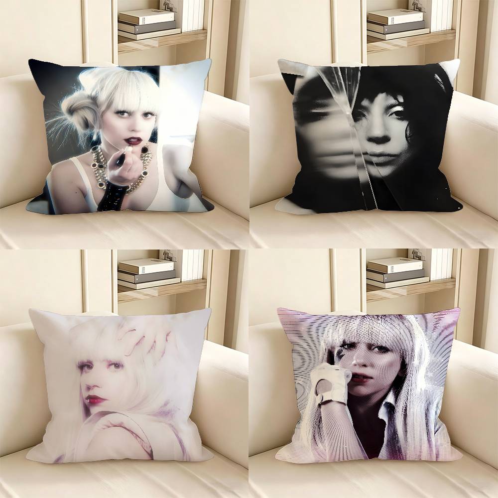 pc Singer LLady Gaga Mayhem Pillow Case Fashion Square Pillowcase Bedroom Sofa Room Ins Decoration Leisure