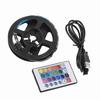 1.09yd 120 Degrees  USB RGB LED Strip Waterproof Flash Lights Remote USB LED with 24‑key Remote Control