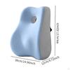Back Support Cushion for Lumbar Relief, Foam Pillow with Strap Vehicle And Office