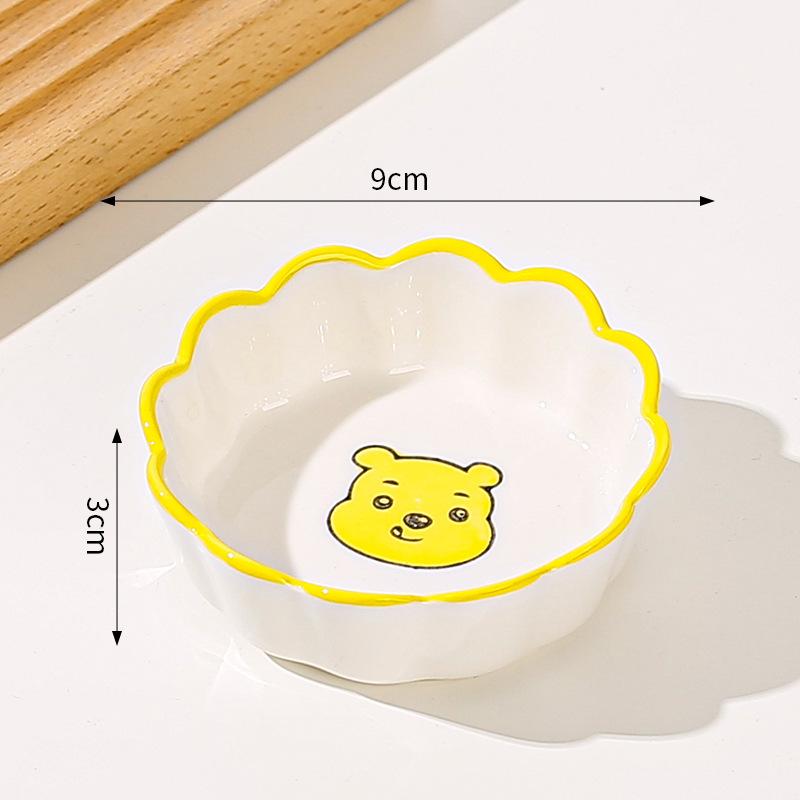 Japanske Mini Keramiske Tallerkener Barbecue Dipping Sashimi Sushi Soyasaus Retter Hjem Skrivebord Snacks Frukt Dessert Tallerkener