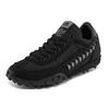Kappa Logo Training Synthetic Leather Low-Top Running Shoes Unisex sneaker Black Green K0CW5MM09-990