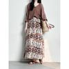 Skirt Women Summer Casual Versatile Elastic High Waist Loose Skirt Oversize Stretchy Cotton Dresses