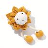 1pc Cotton and Linen Sun Flower Curtain Clip, Suitable for Home, Bedroom, Office