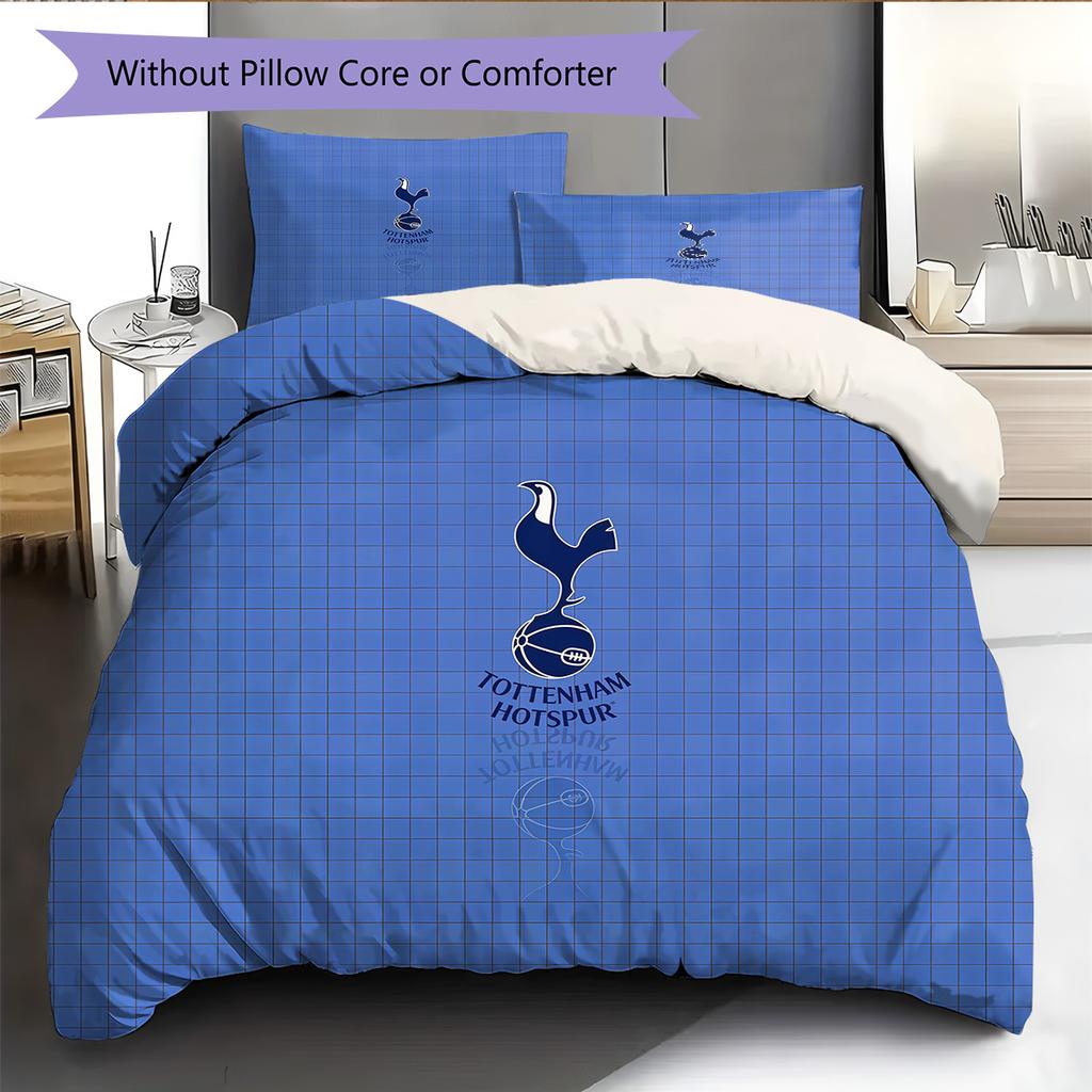 TOTTENHAM Pattern Bedding Quilt Set Home Decoration Gift (1 * duvet cover + 2 * pillowcase without core).xwn