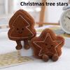 Tree Christmas Star Shapes Plush Toy Keychain Stuffed Doll Pendant Backpack