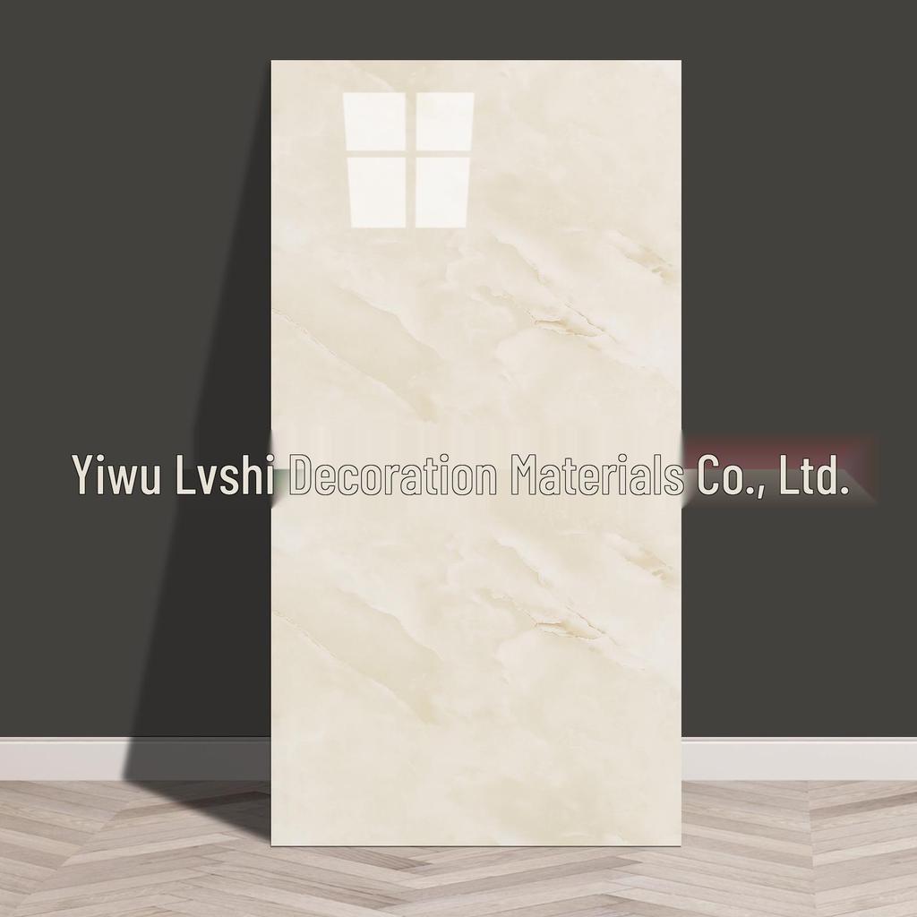 Self-Adhesive Marble Tile Wall Stickers, Aluminum Plastic Panels for Living Room Decoration