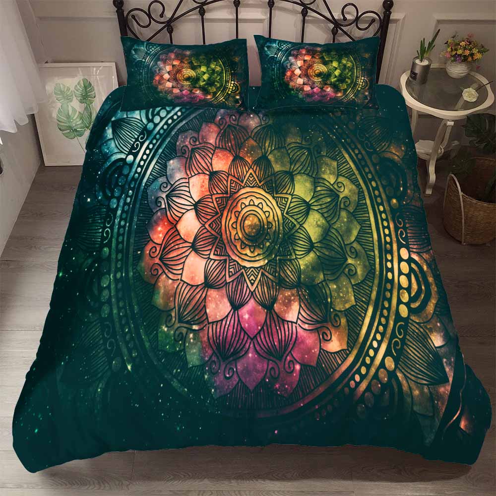 Hot Bedding Set Mandala Bedclothes Duvet Cover +pillow Cases Bohemia Bedsets Comforter Covers Queen Size Home Textile 2/3pcs
