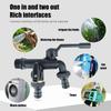 All Copper Tap Water Faucet One Into One Out 4/6/8 Points Valve Switch Thread Garden Irrigation Tank Tap Connector