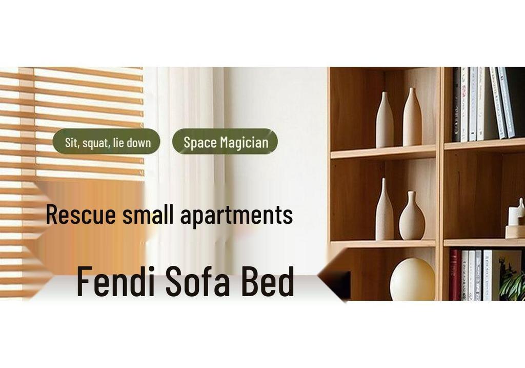 2026 Plush Foldable Sofa Bed: Dual-Use Log Style for Small Apartments and Balconies