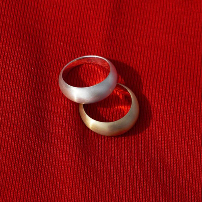 OURPIERRE POV RING MATT SILVER